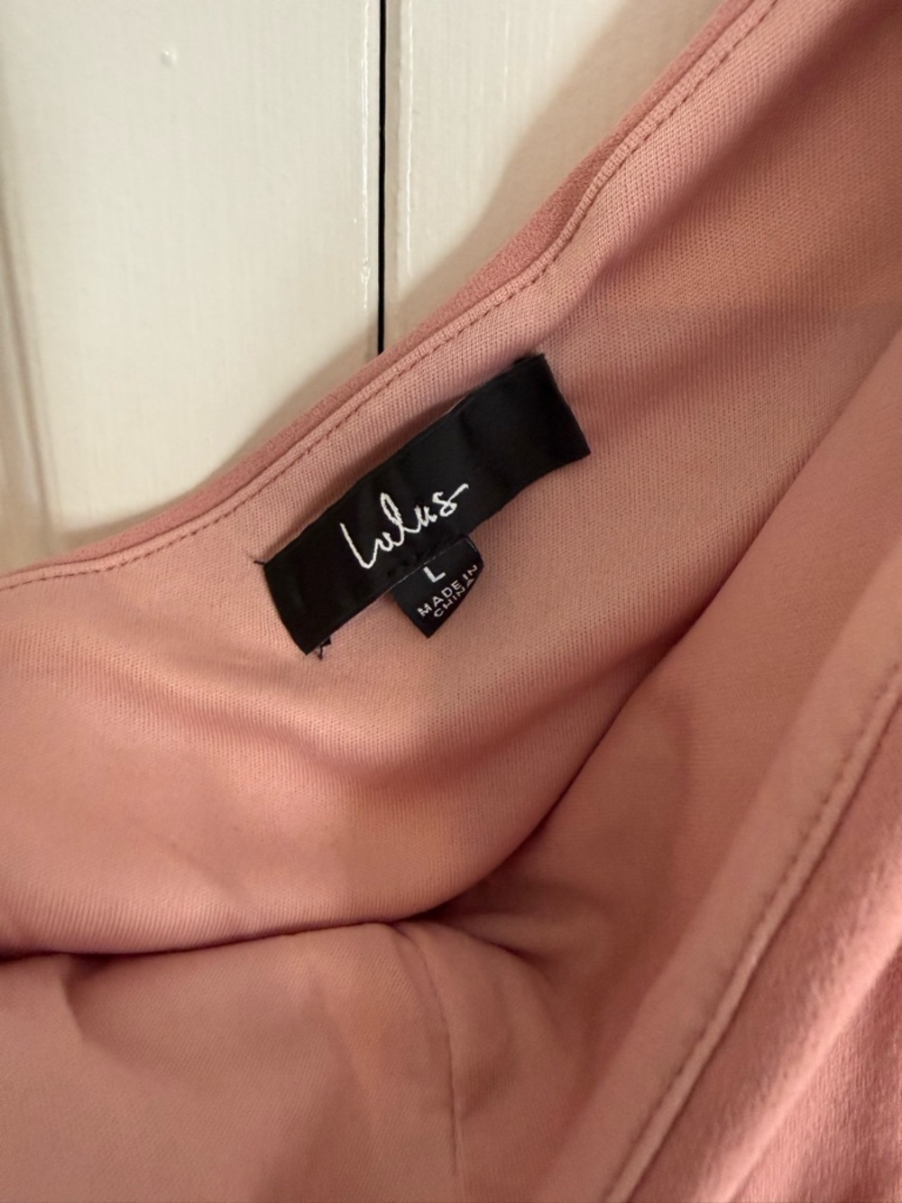 Lulu's Dusty Rose One-Shoulder Midi Dress - Picture 5 of 5